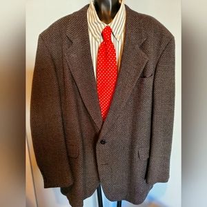 Haggar Men's Tweed Single Breasted Sport Jacket
